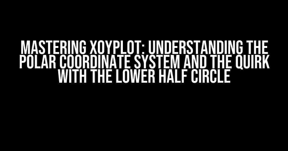 Mastering Xoyplot: Understanding the Polar Coordinate System and the Quirk with the Lower Half Circle