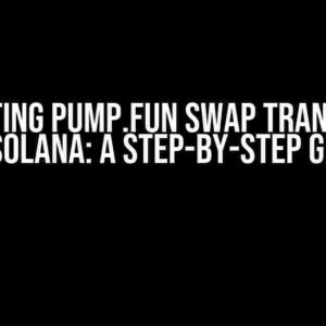 Simulating pump.fun Swap Transaction on Solana: A Step-by-Step Guide